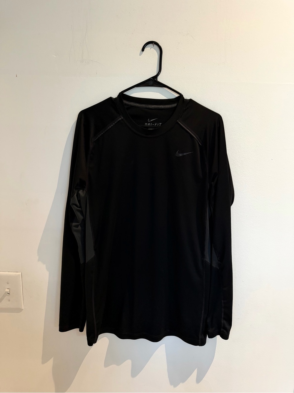 Nike Black Long-Sleeve Dri-FIT Performance Top